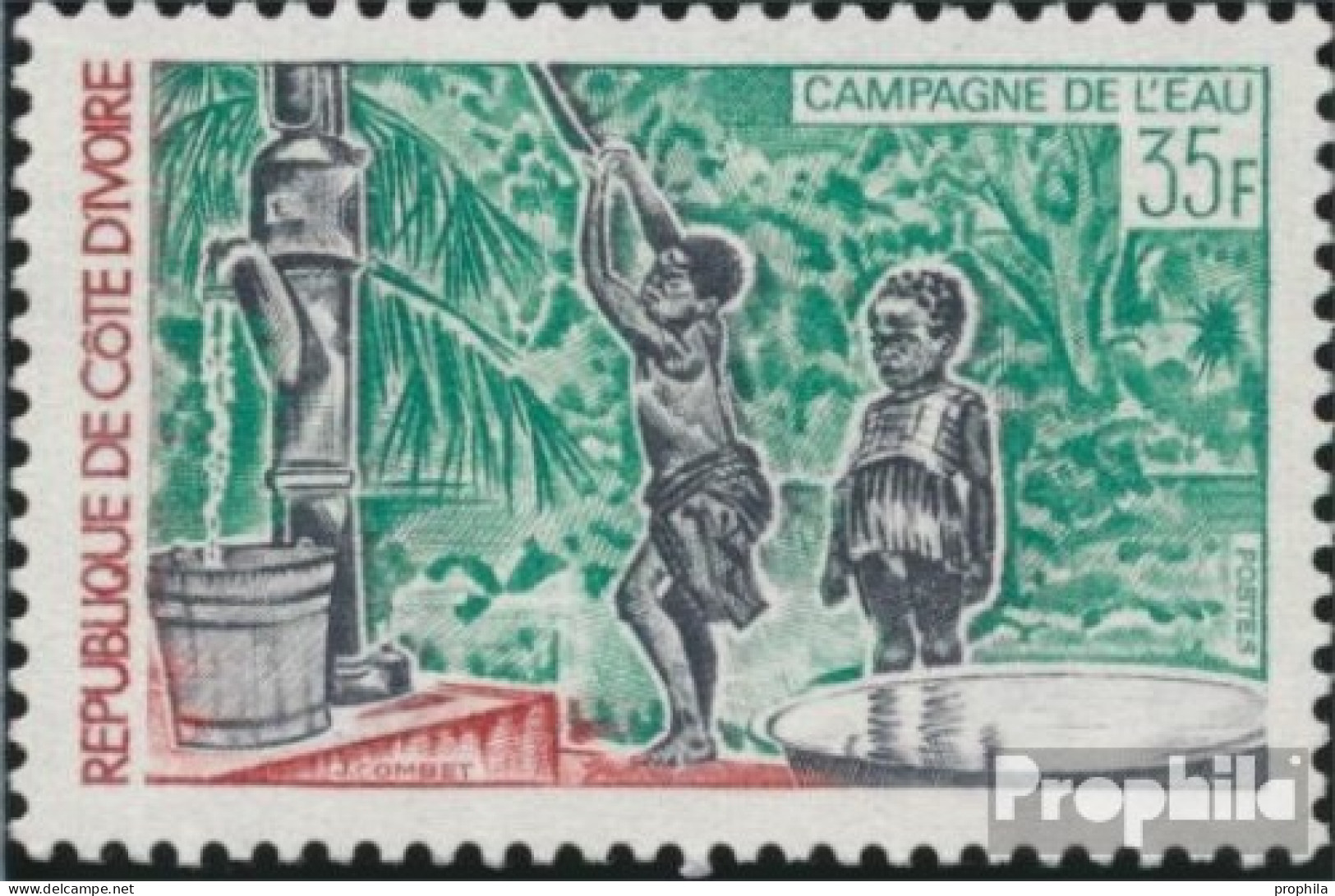 Elfenbeinküste 420 (kompl.Ausg.) Postfrisch 1972 Trinkwasserkampagne - Côte D'Ivoire (1960-...)