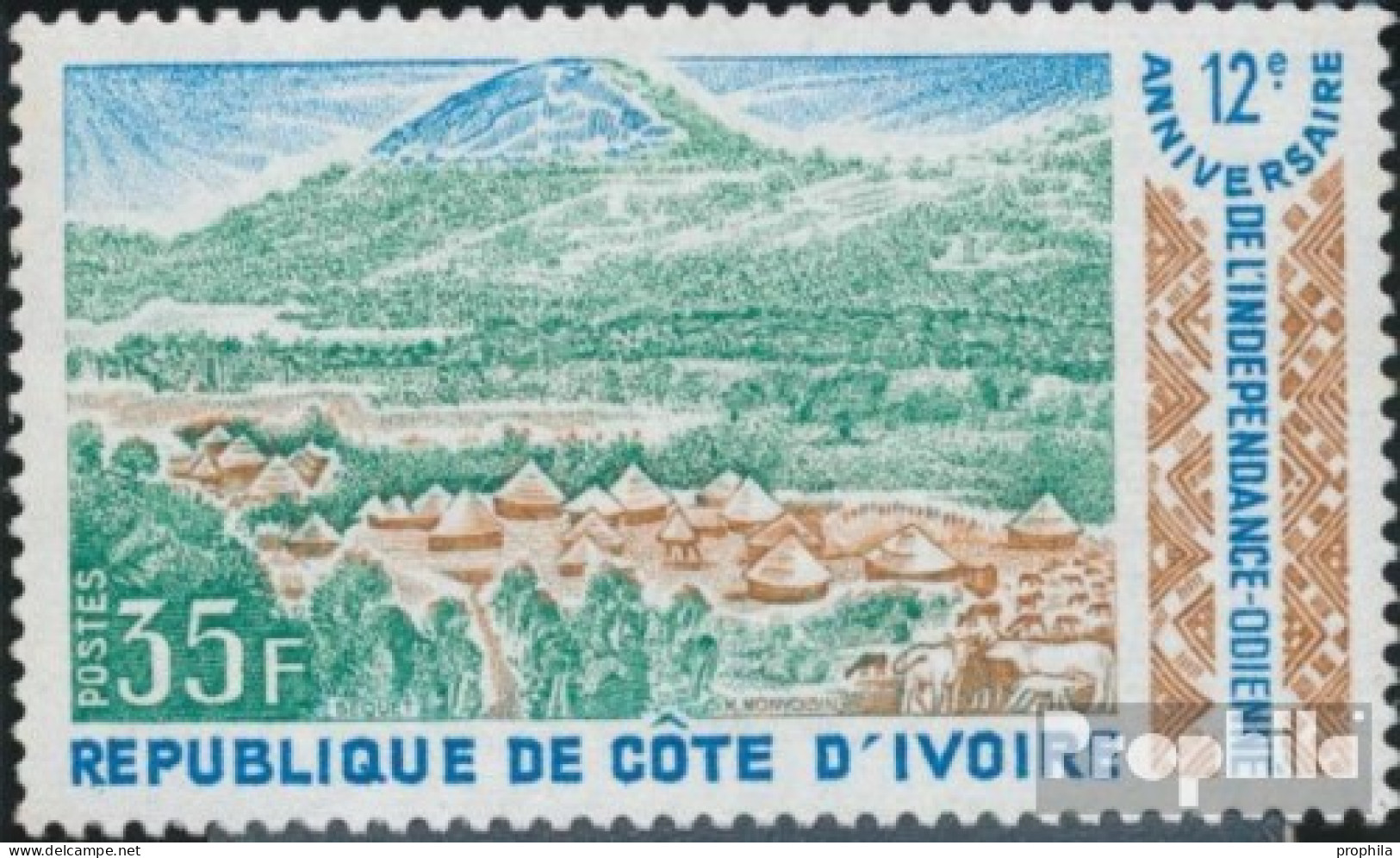 Elfenbeinküste 413 (kompl.Ausg.) Postfrisch 1972 Unabhängigkeitstag - Côte D'Ivoire (1960-...)