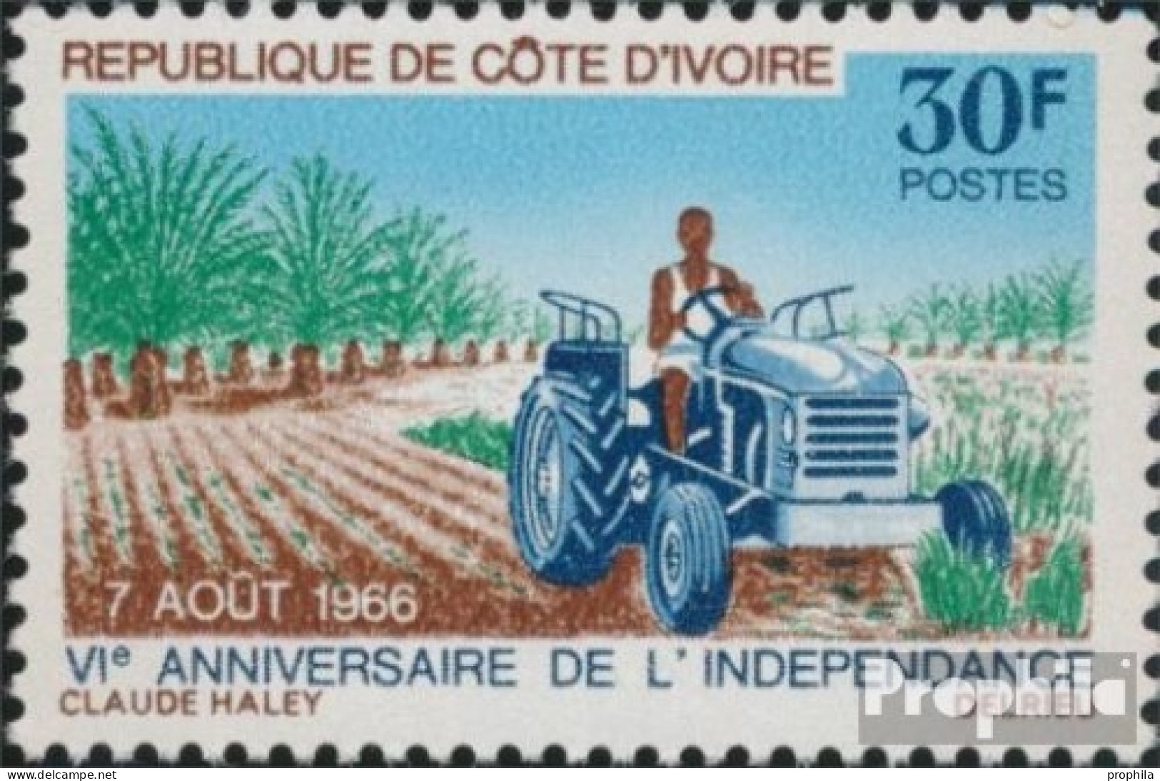 Elfenbeinküste 303 (kompl.Ausg.) Postfrisch 1966 Jahrestag Der Unabhängigkeit - Côte D'Ivoire (1960-...)
