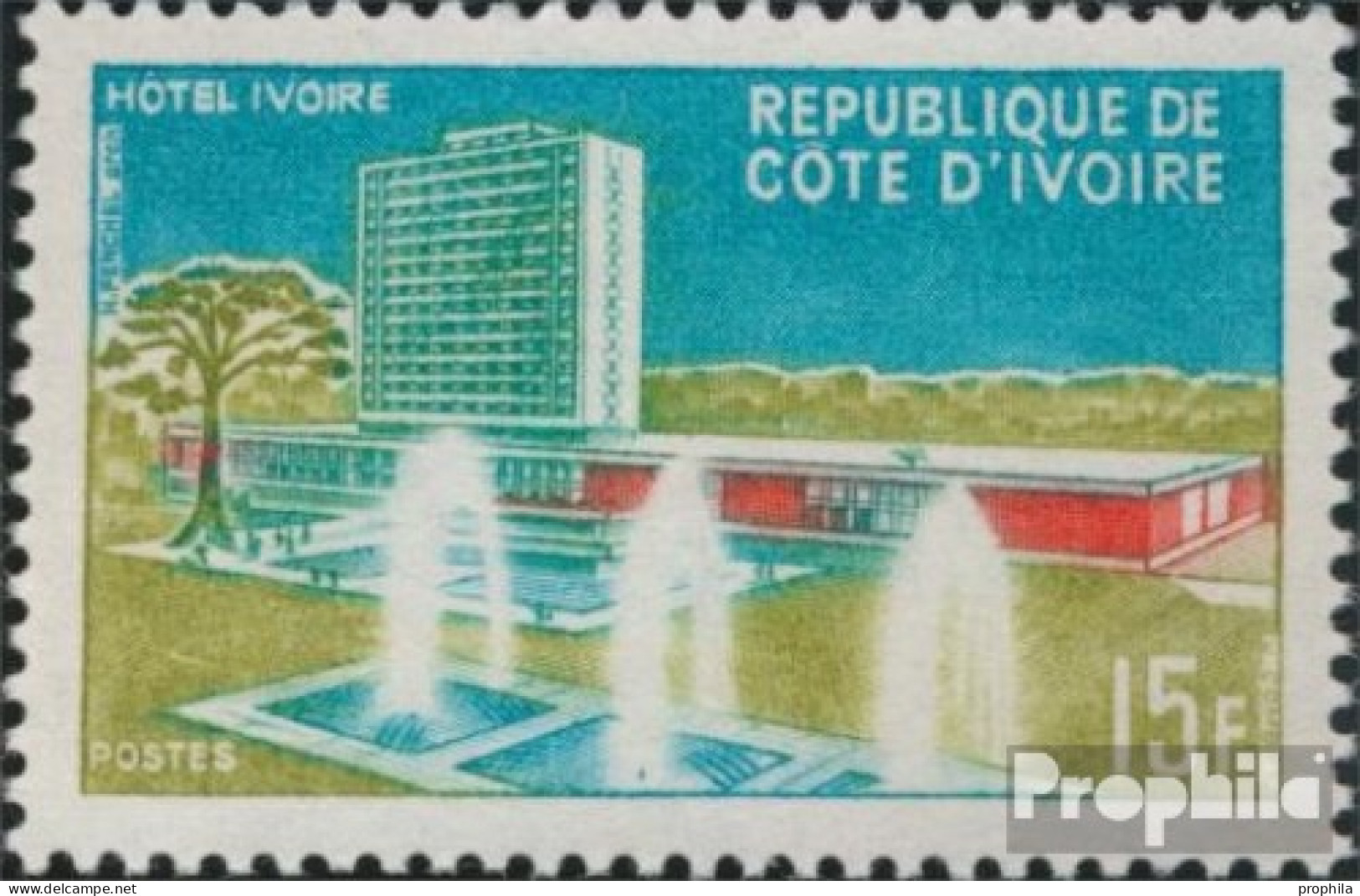 Elfenbeinküste 298 (kompl.Ausg.) Postfrisch 1966 Bauwerke - Côte D'Ivoire (1960-...)