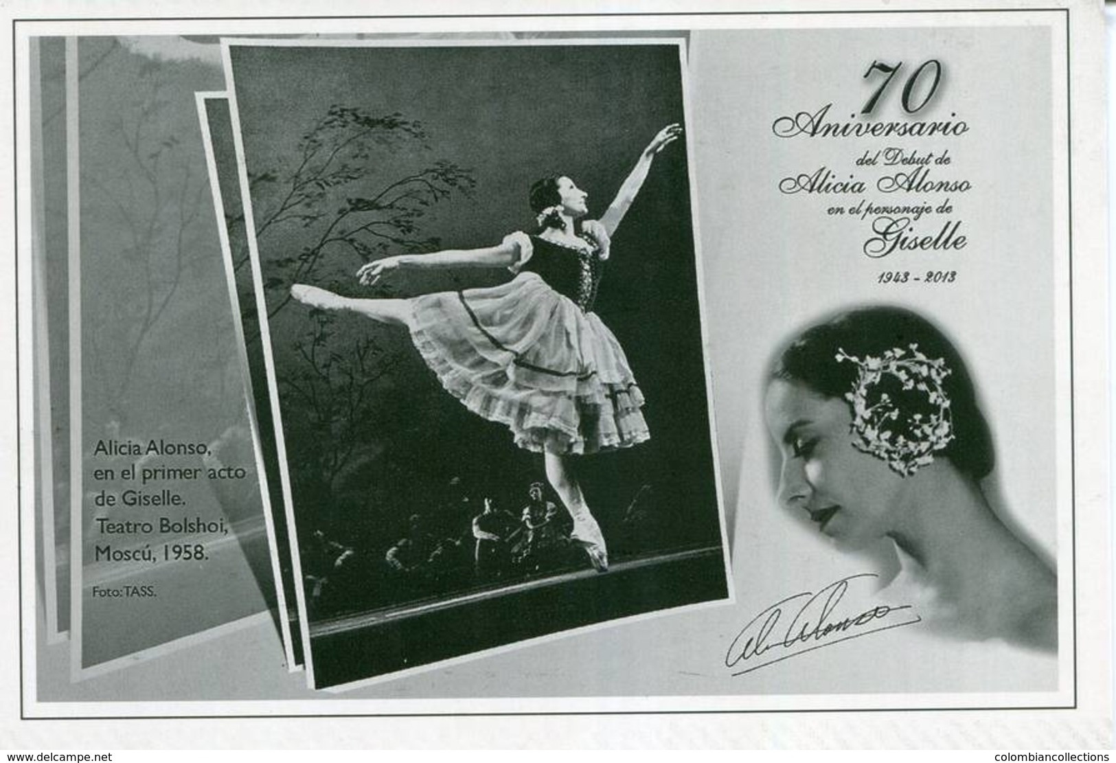 Lote PEP1196, Cuba, 2014, Entero Postal Stationery, Alicia Alonso, 6-20, Dance, Ballet, Giselle - Tarjetas – Máxima