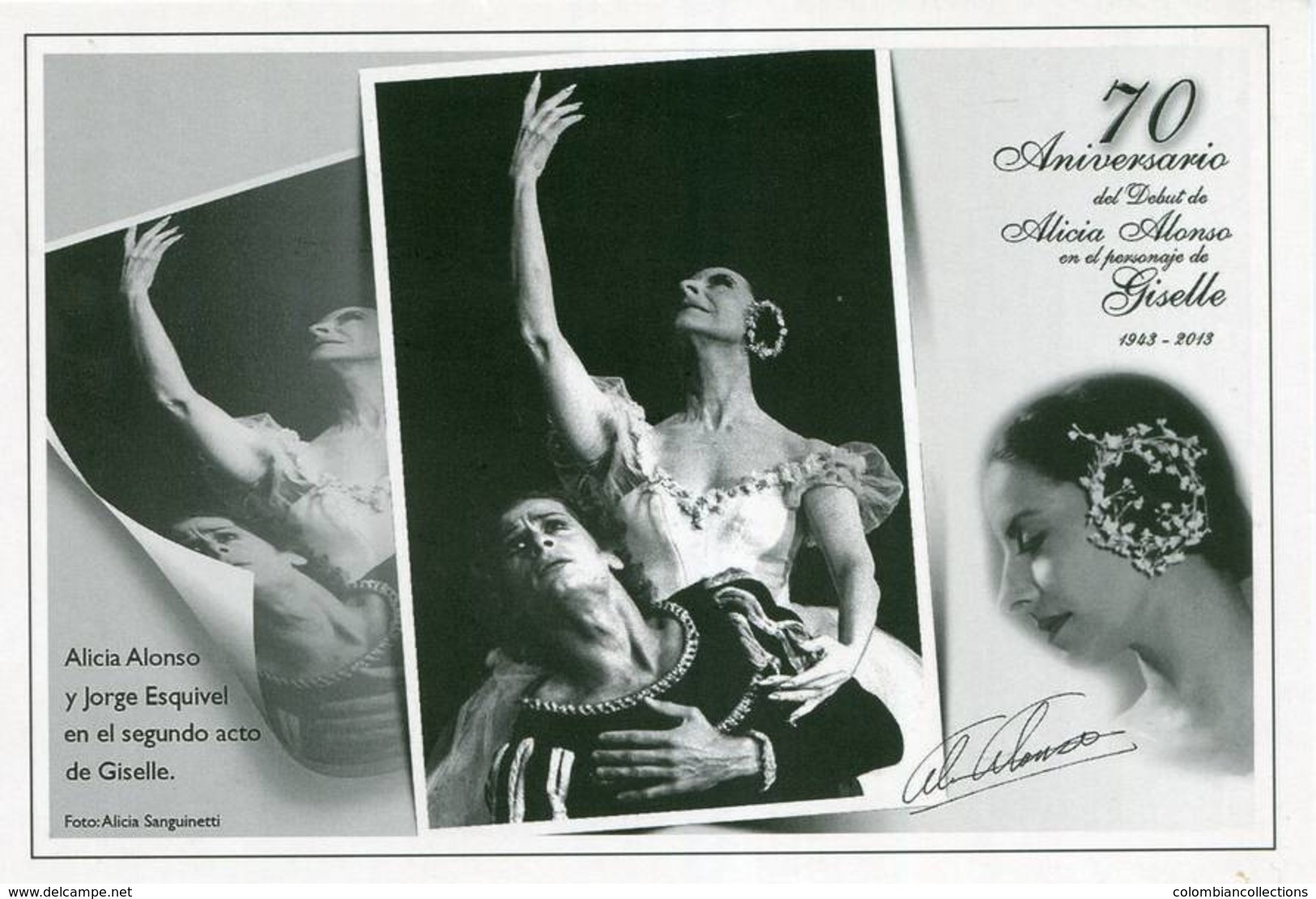 Lote PEP1197, Cuba, 2014, Entero Postal Stationery, Alicia Alonso, 7-20, Dance, Ballet, Giselle - Cartoline Maximum