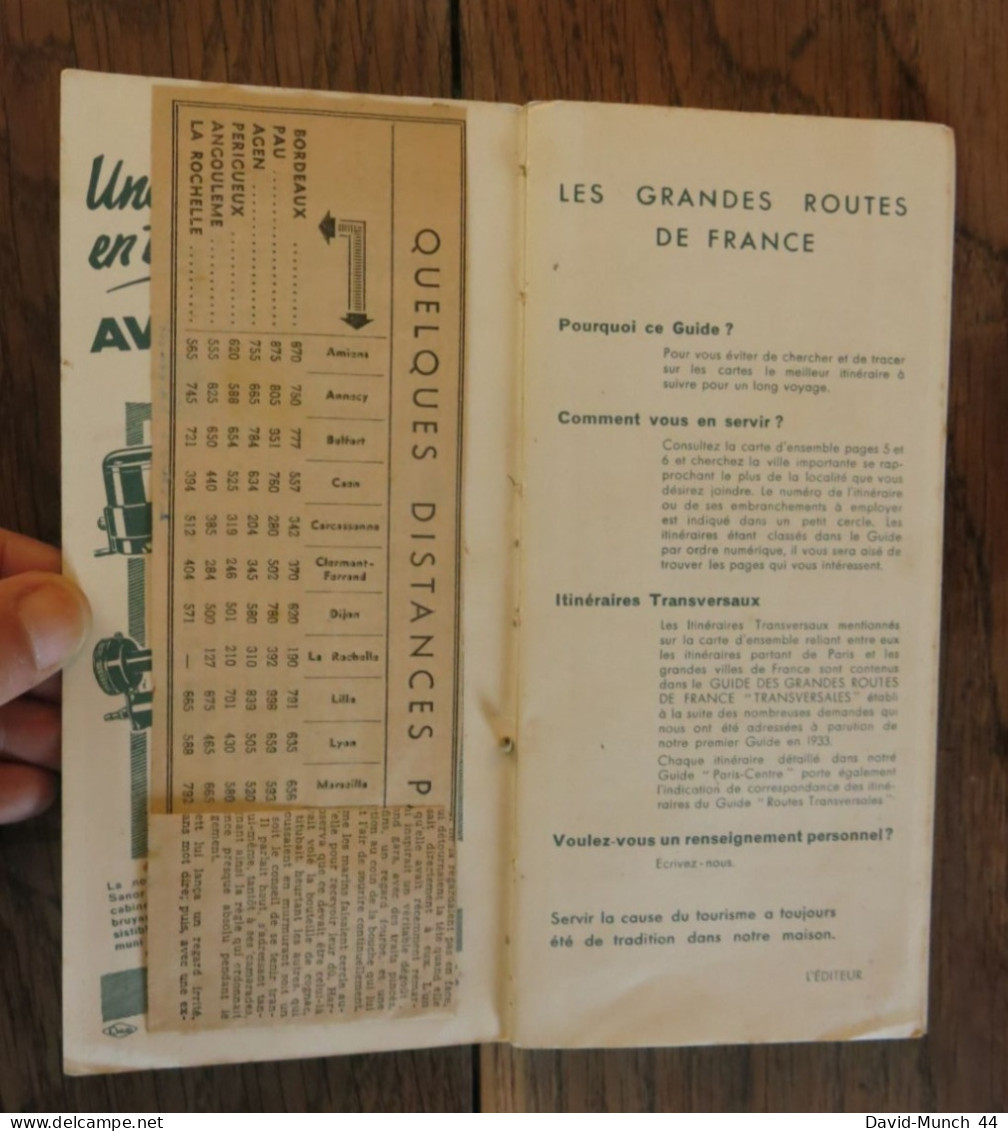 Le Guide Des Grandes Routes De France, Routes Paris-Centre. Blondel La Rougerie éditeur. Non Daté - Karten/Atlanten