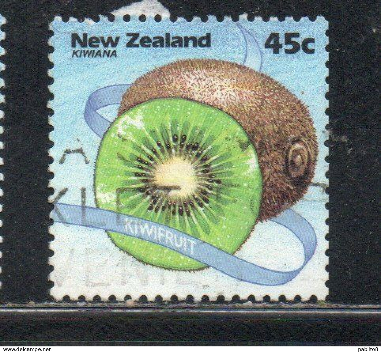 NEW ZEALAND NUOVA ZELANDA 2000 KIWIANA KIWIFRUIT 45c USED USATO OBLITERE' - Oblitérés