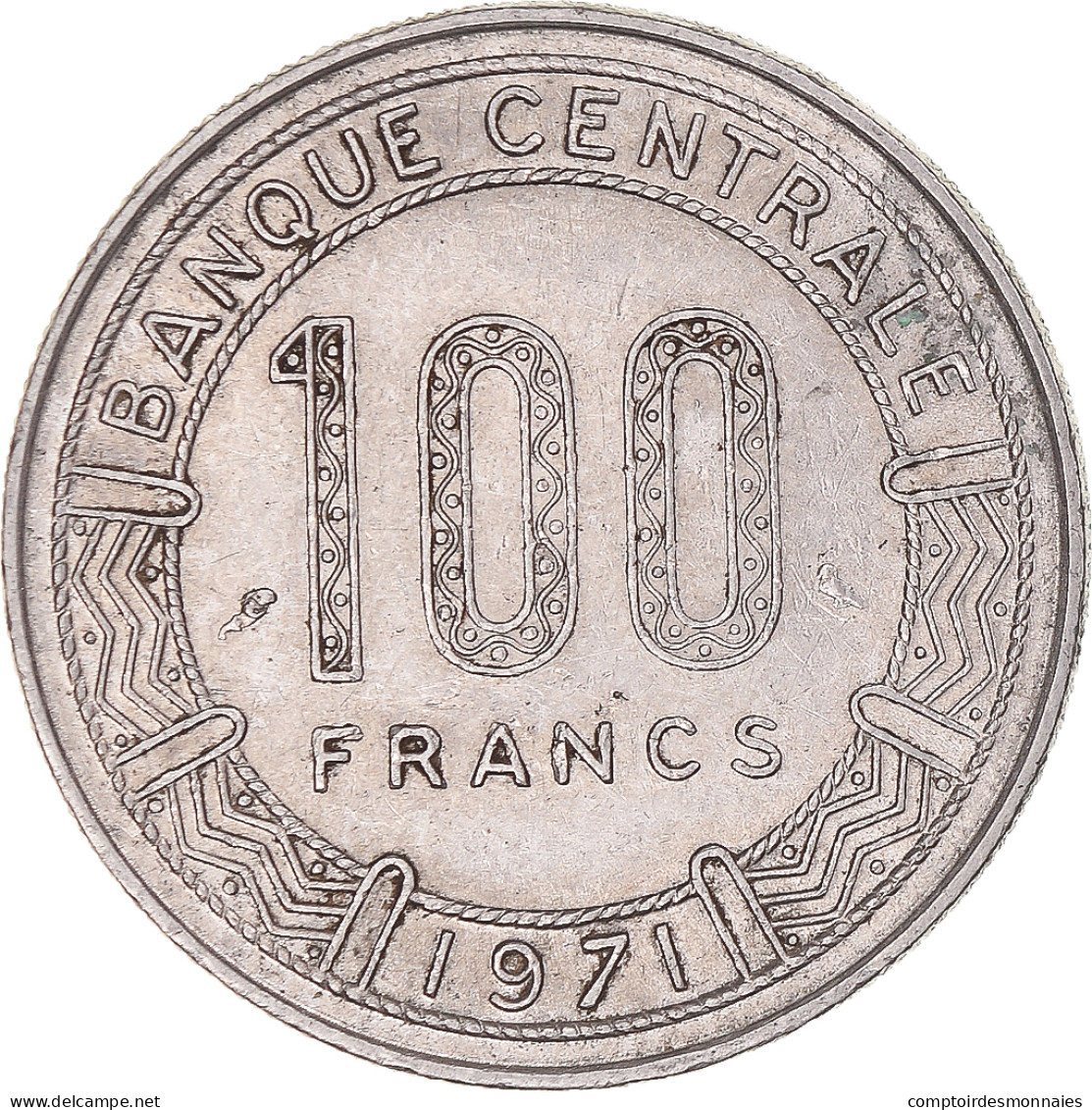 France, 100 Francs, 1971 - Gabon
