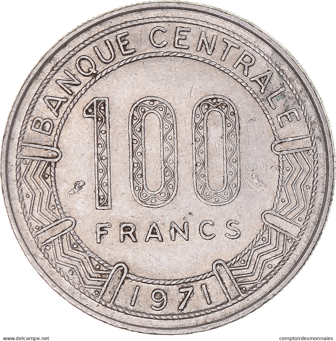 France, 100 Francs, 1971 - Gabón