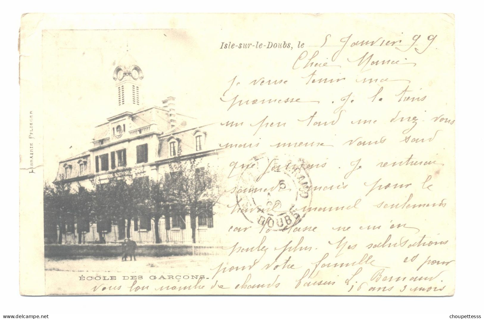 25 -  Doubs - L' Isle Sur Le Doubs - école Des Garçons -  Précurseur  De  1899 (  328 ) - Isle Sur Le Doubs