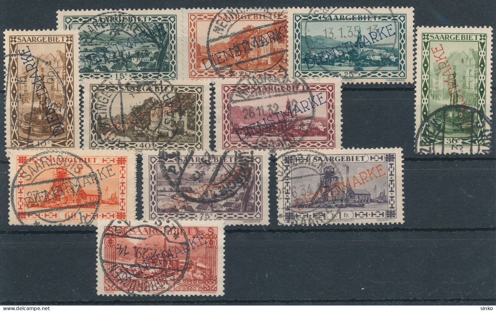 1929. Saar - Official Stamps - Service