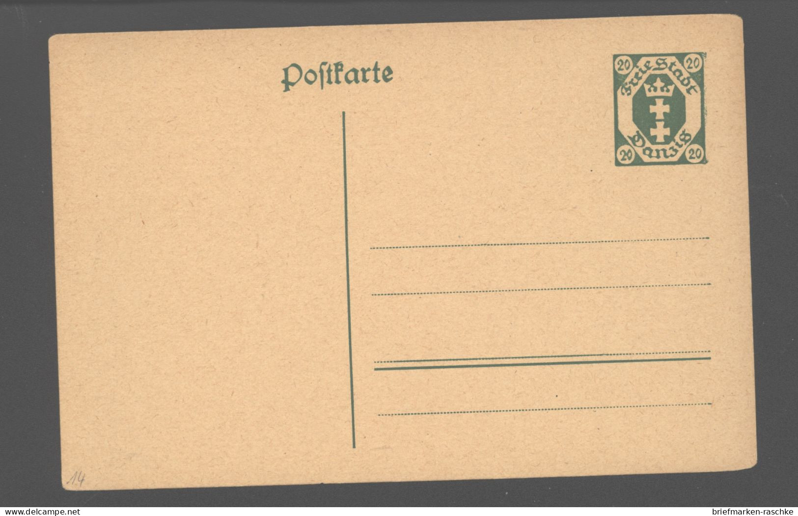 Danzig,P 14 (230) - Postal  Stationery