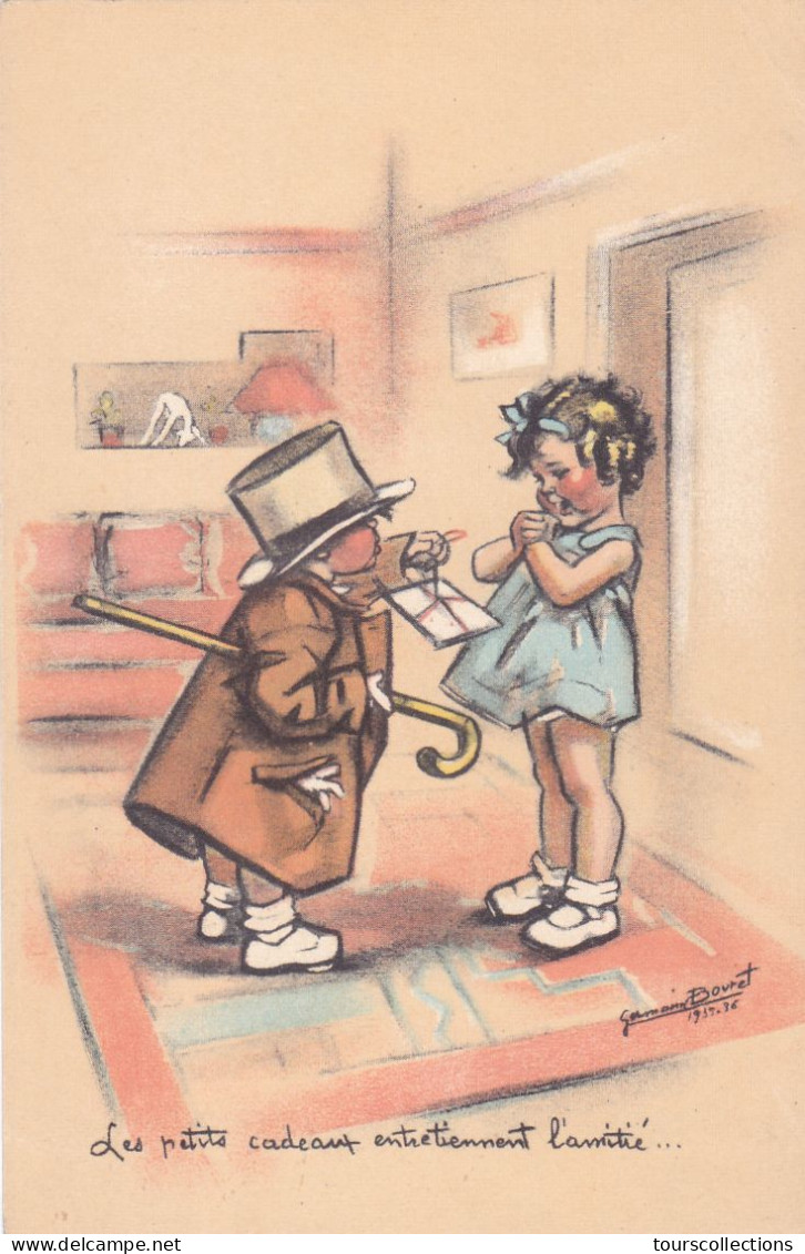 CPI Illustration Illustrateur GERMAINE BOURET De 1935 - 1936 Les Petits Cadeaux Entretiennent L'amitié - Bouret, Germaine