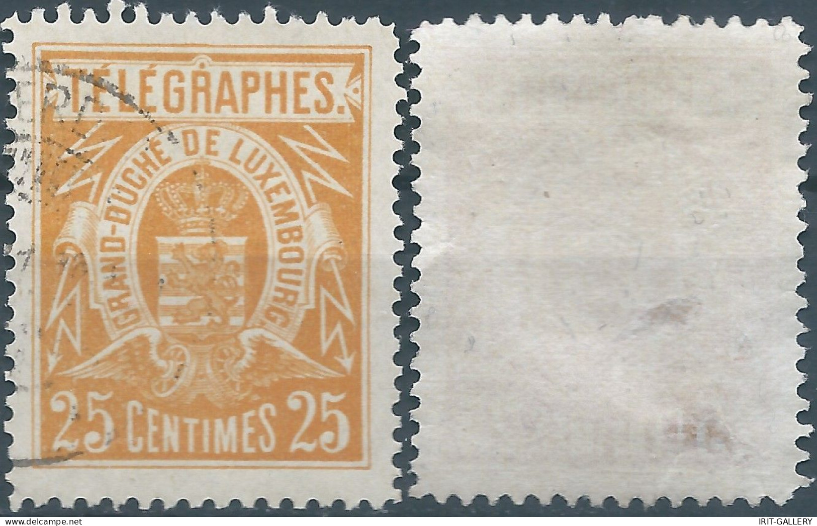 Lussemburgo - Luxembourg -TELEGRAPHES 1883 Telegraph Stamps,25C,Used & Not Cancelled, Mint - Telegraphenmarken