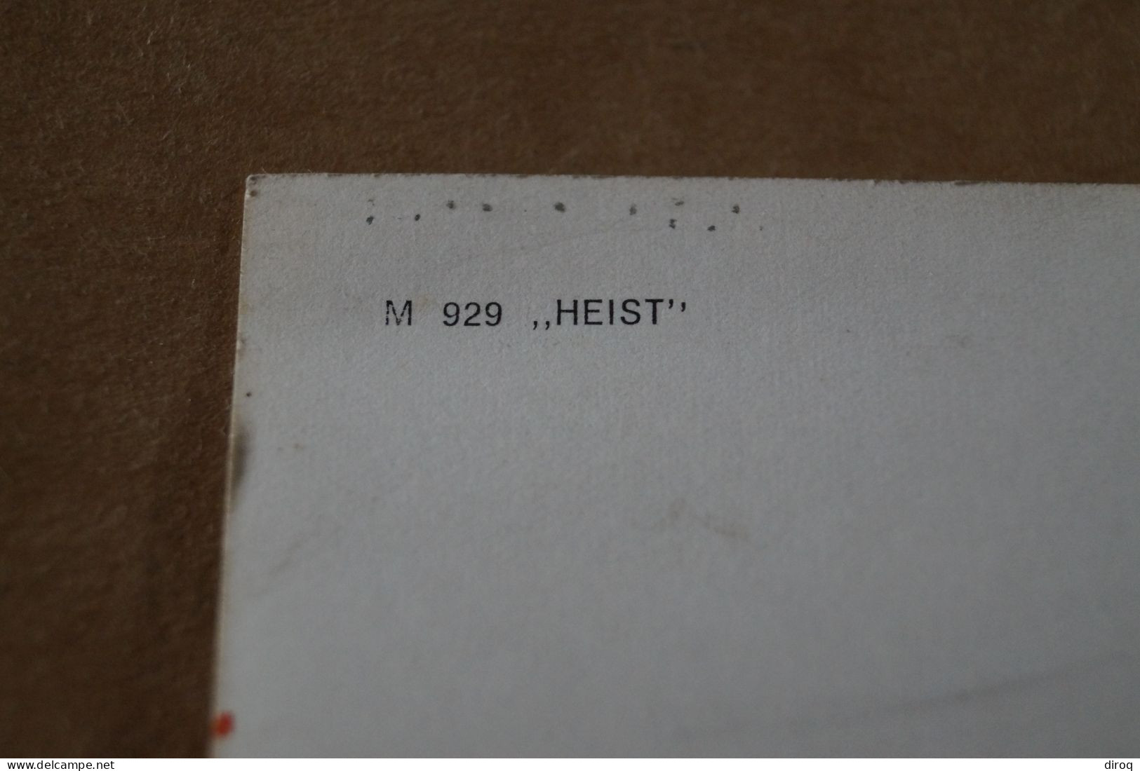 RARE Ancienne Carte Postale Photo Du Bateau Le Heist M 929 - Bateaux