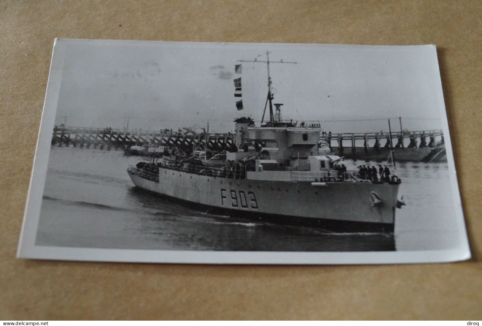 RARE Ancienne Carte Postale Photo Du Bateau Le Dufour F.903 - Bateaux