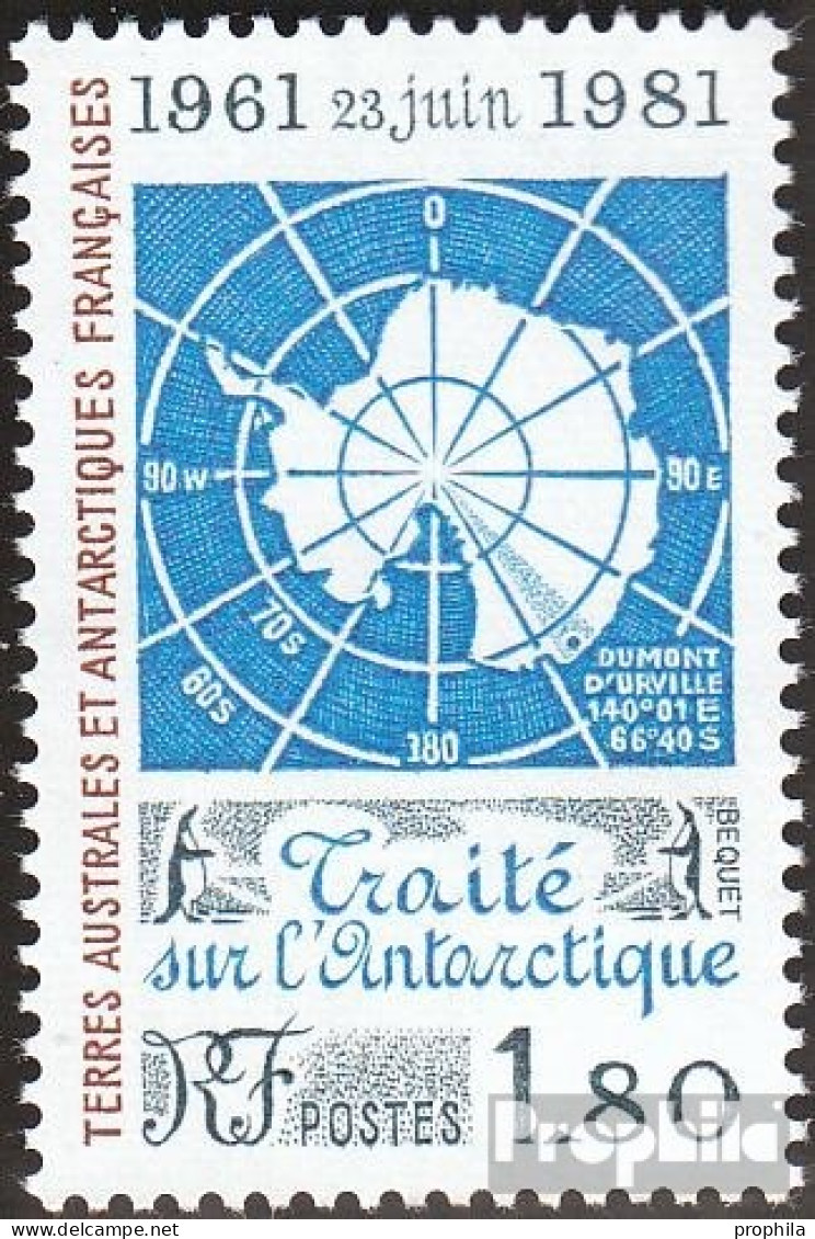 Französ. Gebiete Antarktis 157 (kompl.Ausg.) Postfrisch 1981 Antarktisvertrag - Neufs