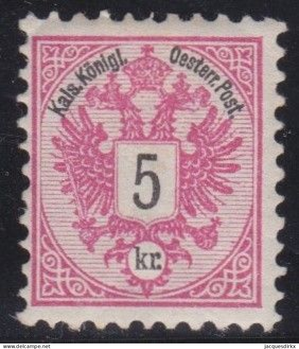 Österreich   .    Y&T    .     42  (2 Scans)     .   *     .     Ungebraucht Mit Gummi - Unused Stamps
