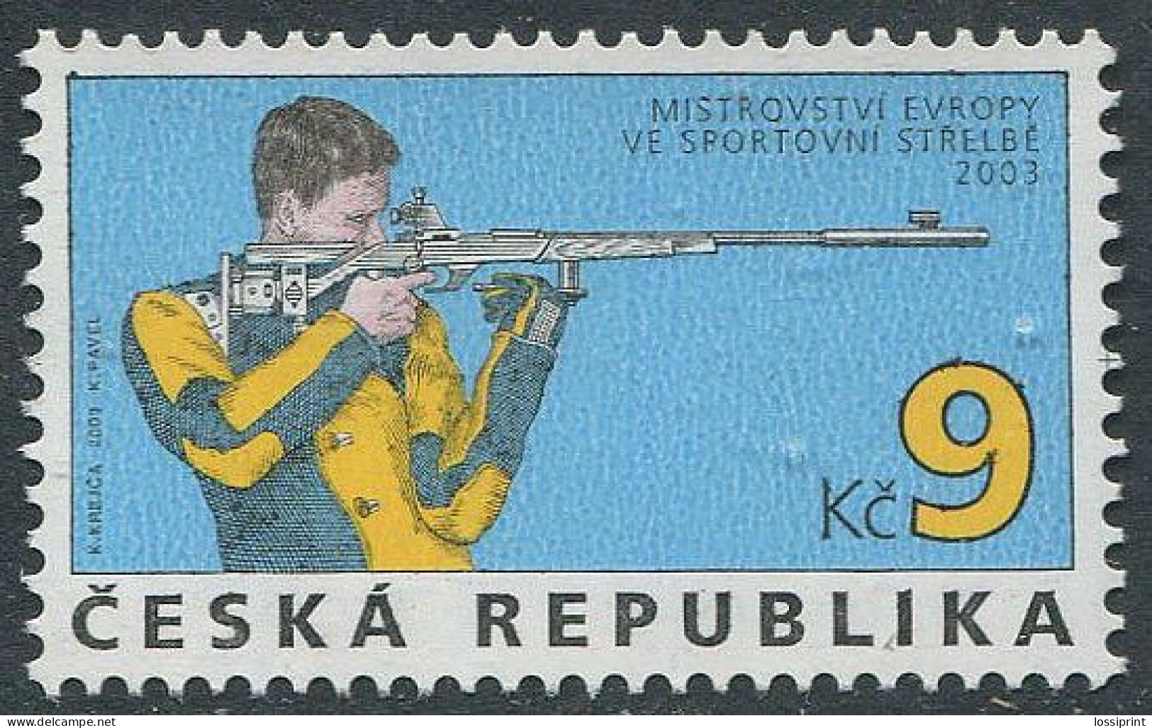 Czech:Unused StampSports Weapons Shooting Championships 2003, MNH - Shooting (Weapons)