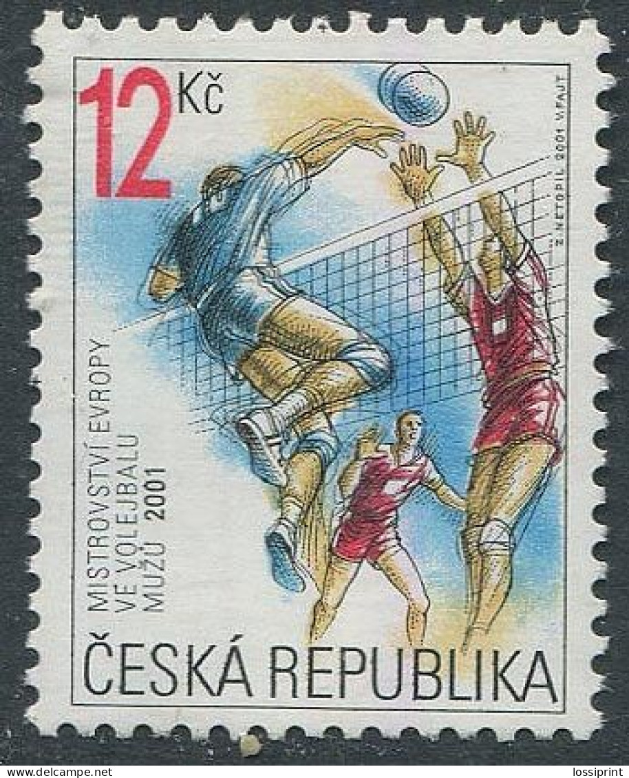 Czech:Unused Stamp Volleyball European Championships 2001, MNH - Volley-Ball