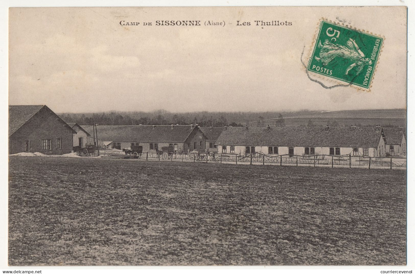 CPA - SISSONNE (Aisne) - Camp De Sisonne - Les Thuillots - Sissonne