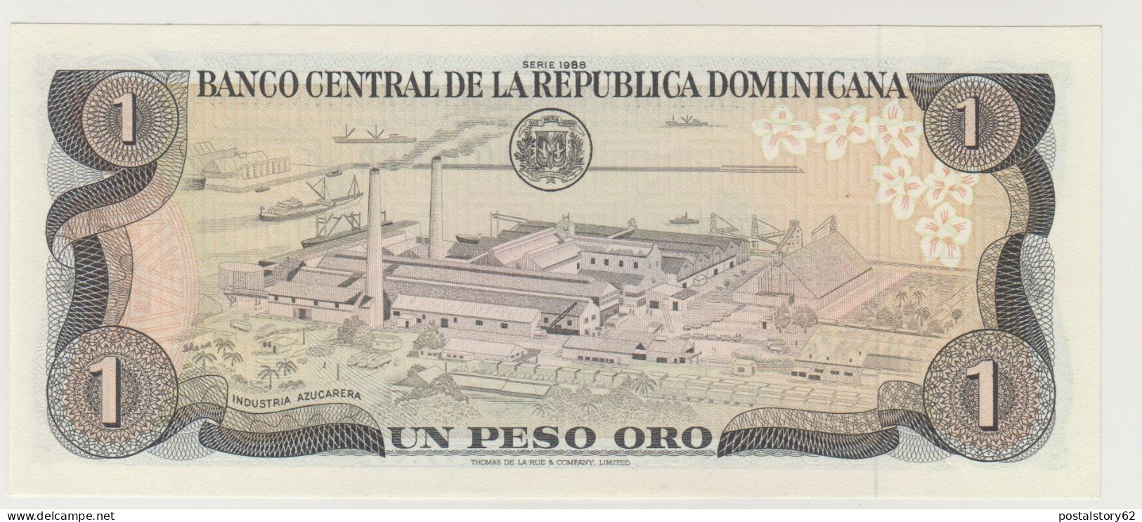 Republica Dominicana, Banconota Un Peso Oro 1988  Pick 126c FDS - Dominicaine