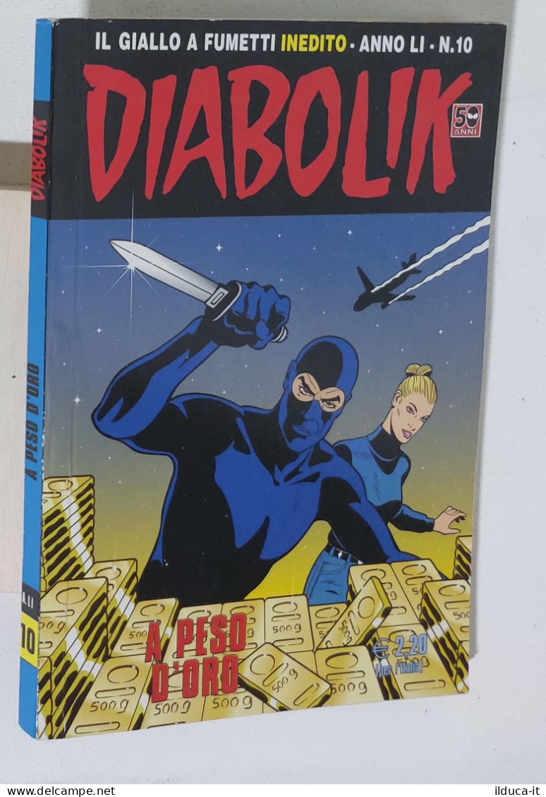 44139 DIABOLIK - A. LI Nr 10 - A Peso D'oro - Diabolik