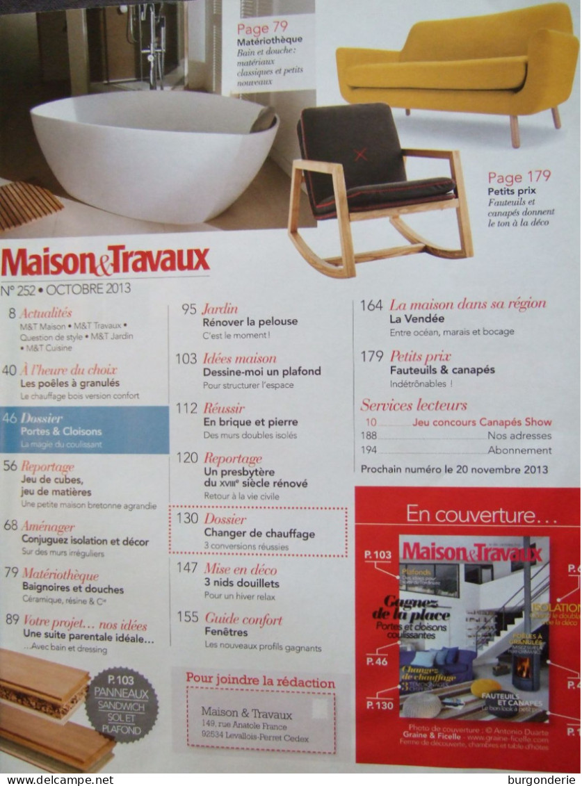 MAGAZINE MAISON ET TRAVAUX / 2013 / N° 252 - House & Decoration