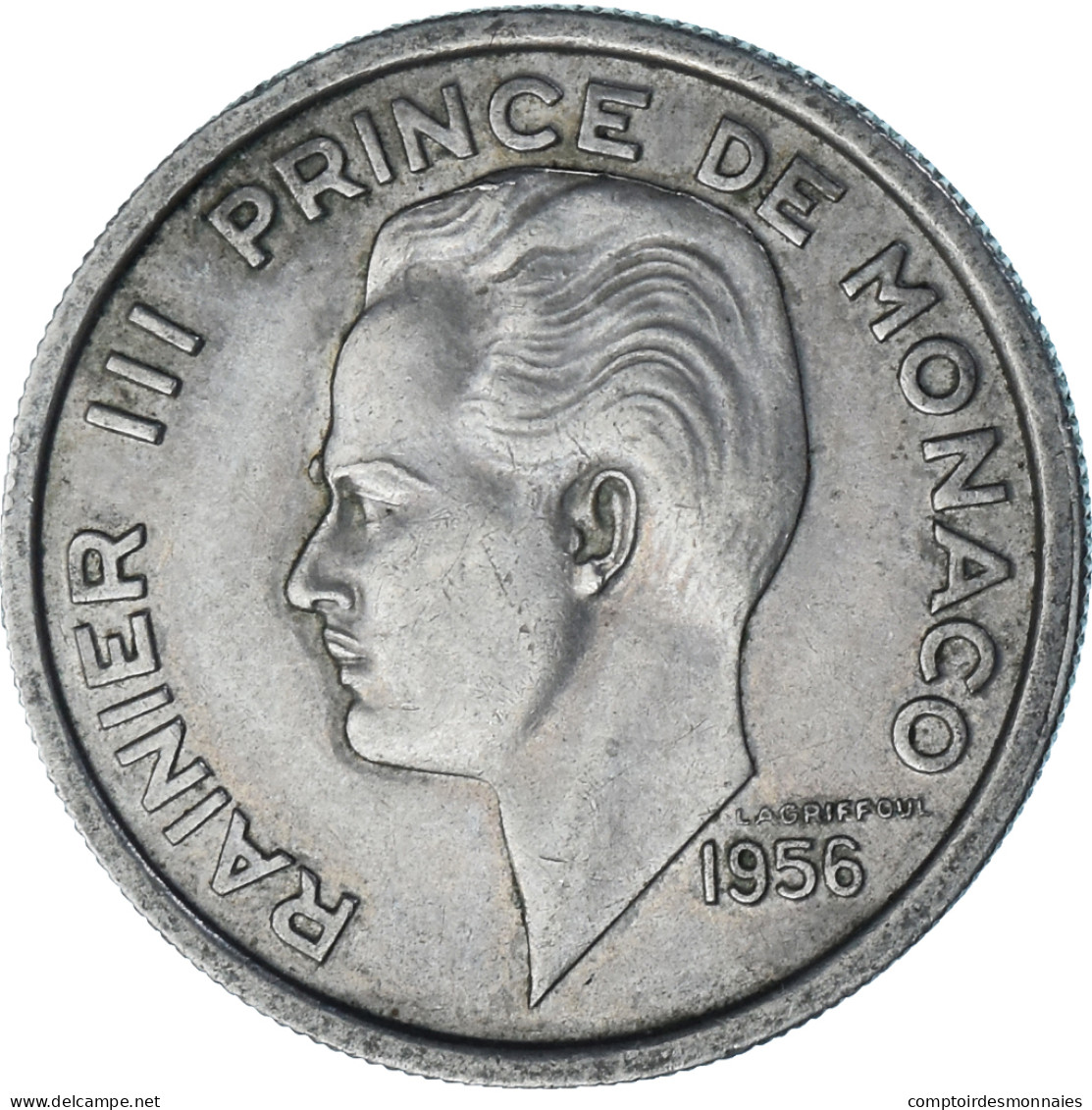 Monaco, 100 Francs, 1956 - 1949-1956 Oude Frank