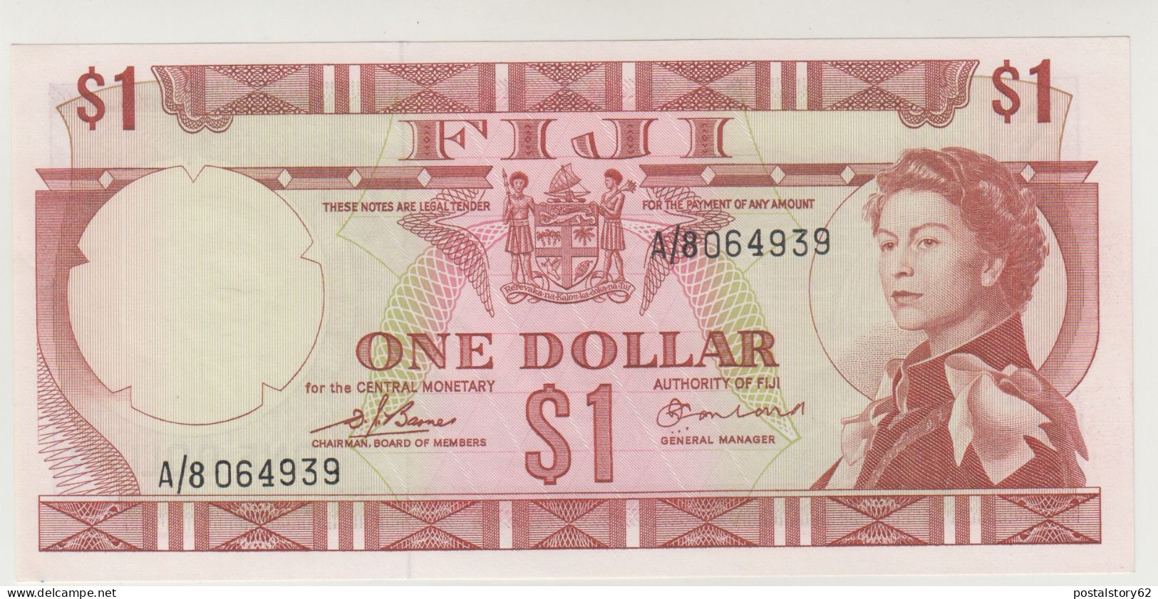 Fiji Banconota One Dollar 1974 Pick 71A  FDS - Fiji