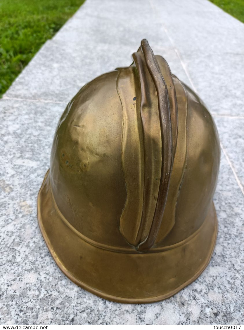 Casque Sapeurs Pompiers D'Allain Meurthe Et Moselle 54 Modèle 1895 - Firemen