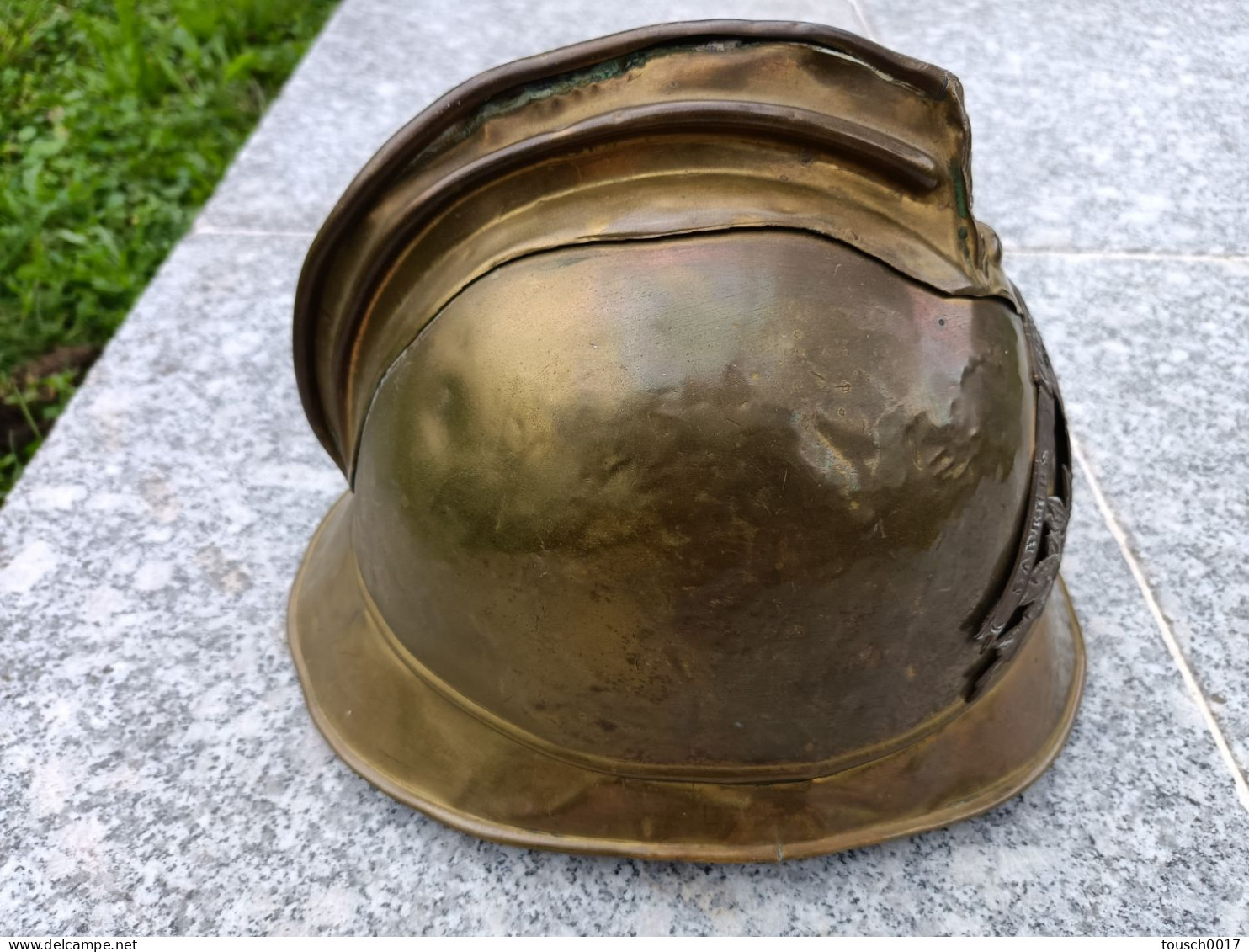 Casque Sapeurs Pompiers D'Allain Meurthe Et Moselle 54 Modèle 1895 - Pompiers