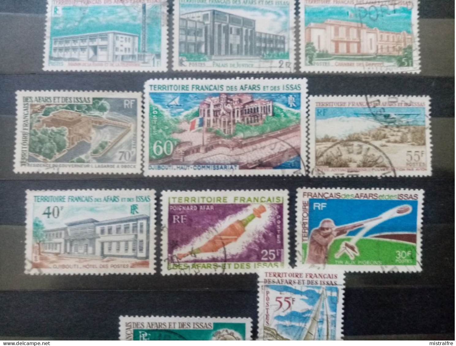 AFARS Et ISSAS. 1967 à 1970. N°329 à 364 .Lot De 17 Oblitérés . Côte YT Colonies 2022 : 47,75 € - Used Stamps