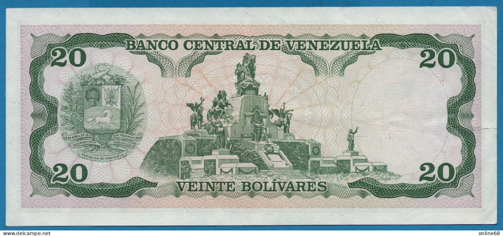 VENEZUELA 20 BOLIVARES 05.06.1995 # D82574286 P# 63e José Antonio Paéz - Venezuela