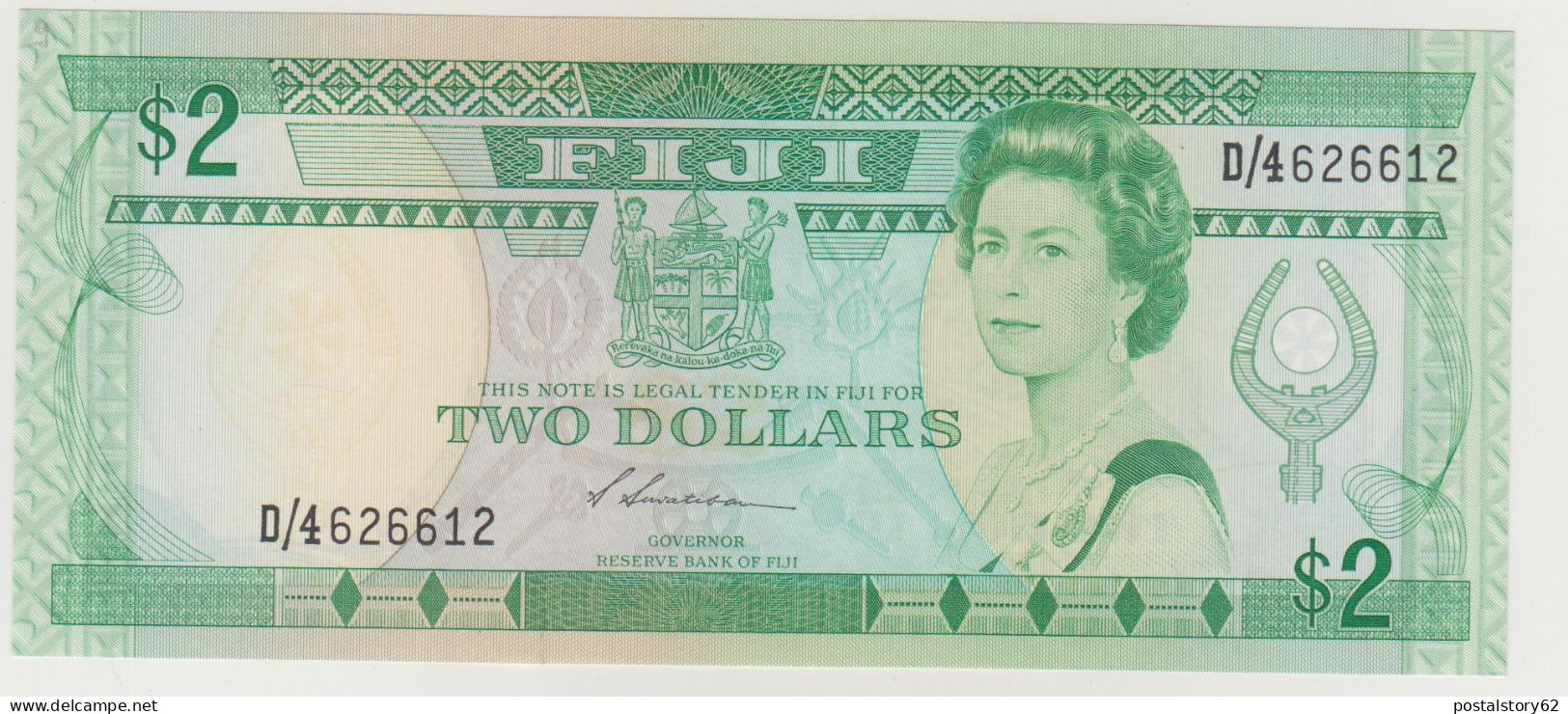 Fiji Banconota Two Dollars 1988 Pick 87A  FDS - Fidschi