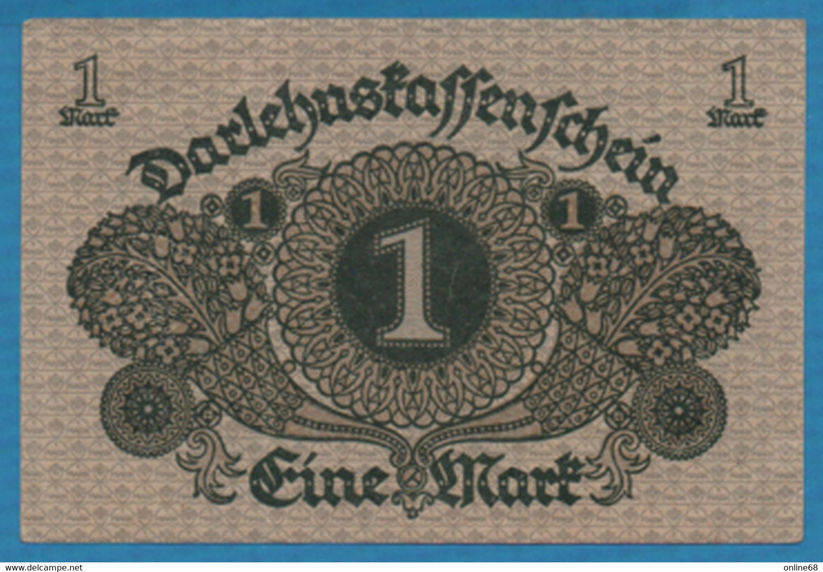 DEUTSCHES REICH 1 MARK 01.03.1920  # 541.503472 P# 58  DARLEHENSKASSENSCHEIN - Reichsschuldenverwaltung