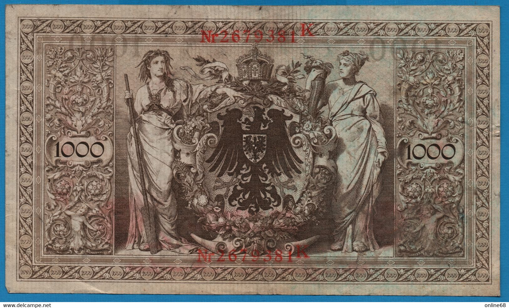 DEUTSCHES REICH 1000 MARK 21.04.1910 # 2679381K P# 44b - 1000 Mark