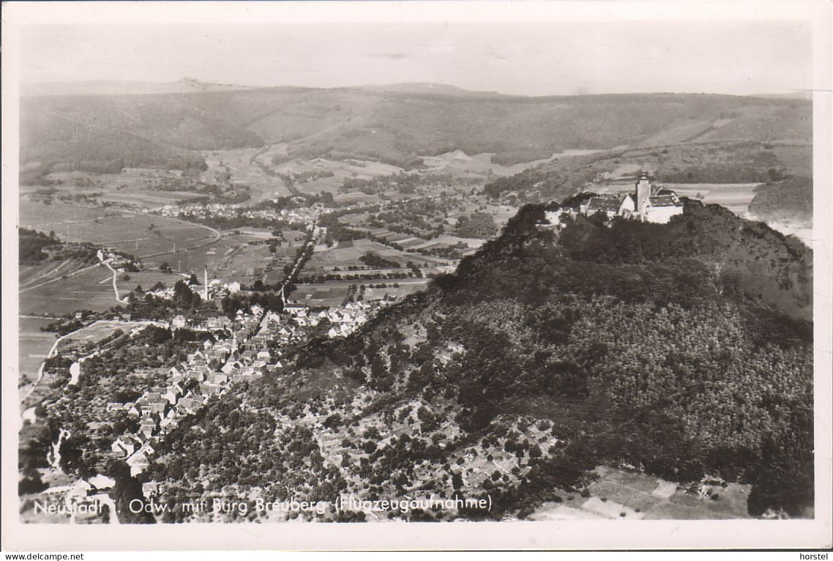 D-64747 Breuberg - Neustadt - Odenwald - Burg Breuberg  (Flugzeugaufnahme) Echt Foto - Odenwald