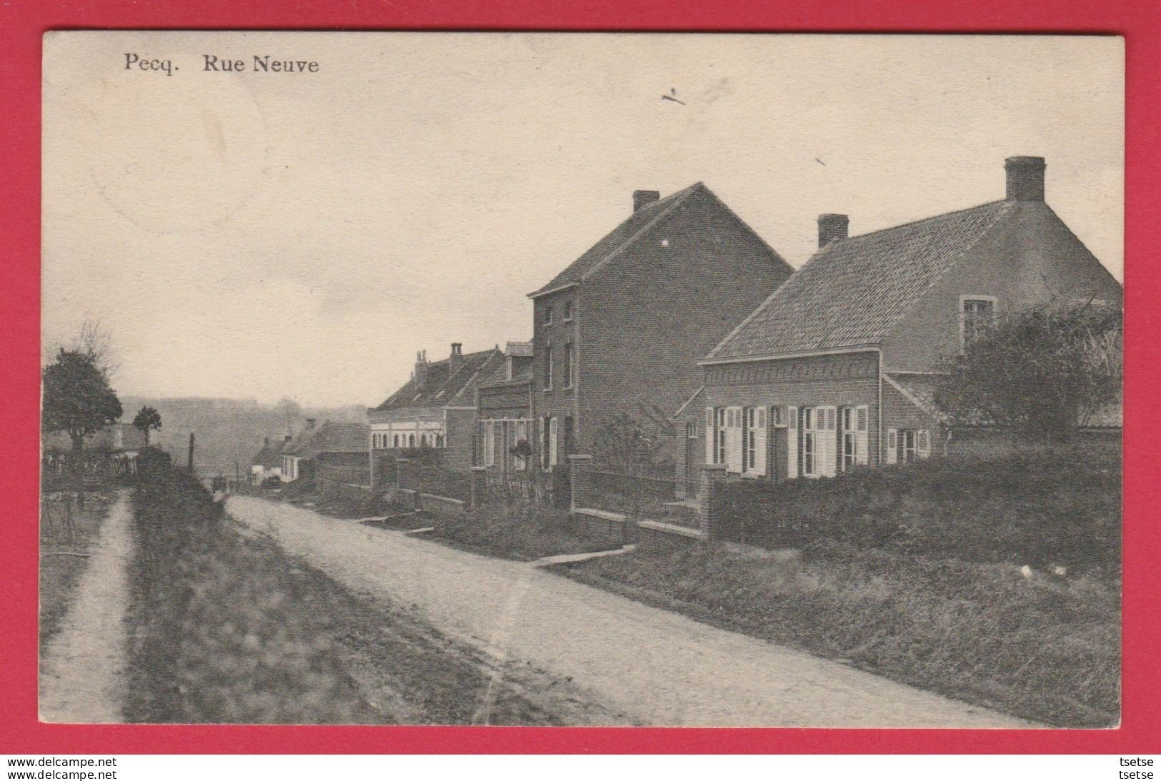 Pecq - Rue Neuve -1910 (voir Verso ) - Pecq