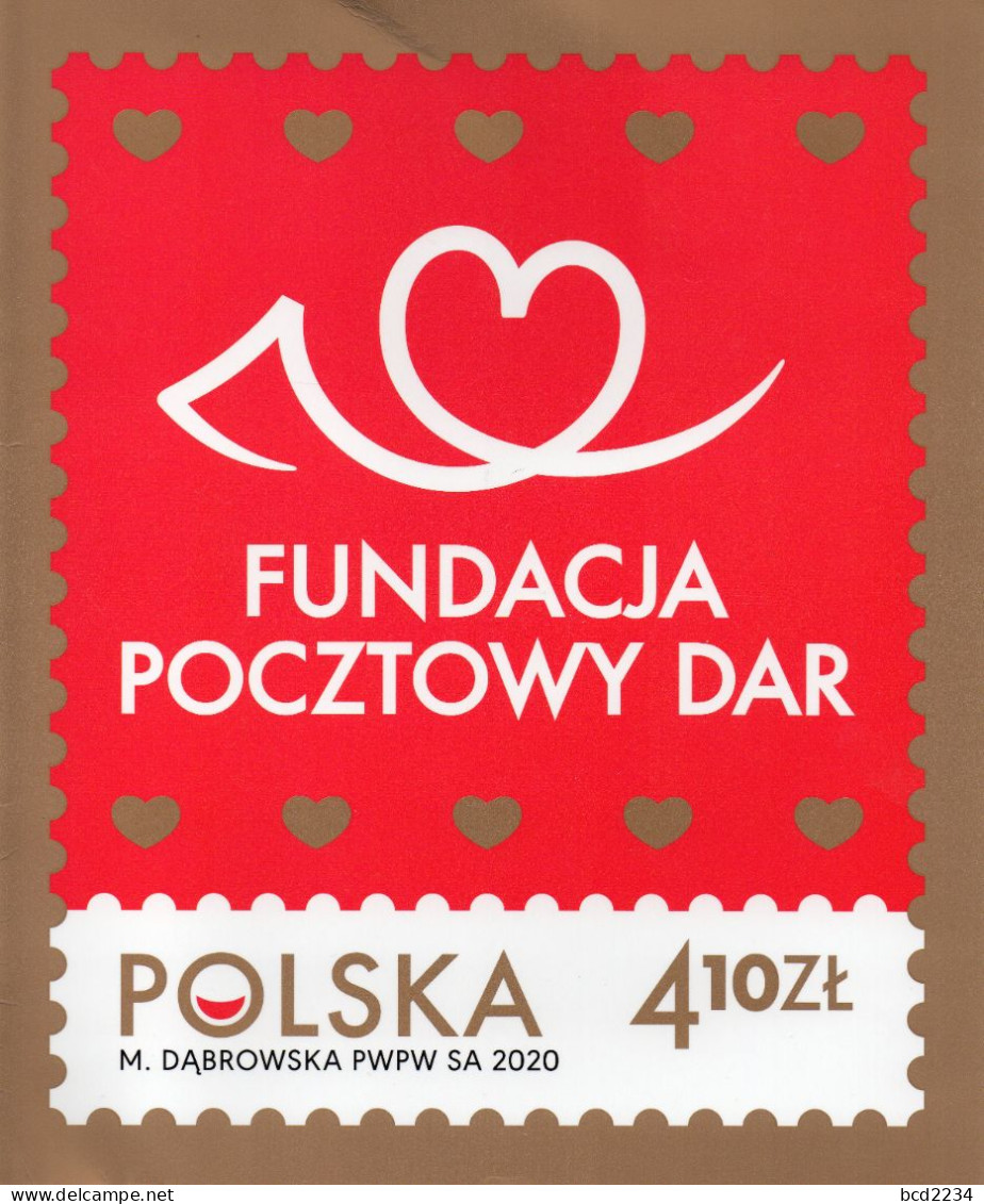 POLAND 2020 POLISH POST OFFICE SPECIAL LIMITED EDITION FOLDER: POLISH POST OFFICE POSTAL GIFT FOUNDATION CHARITY HELP - Storia Postale