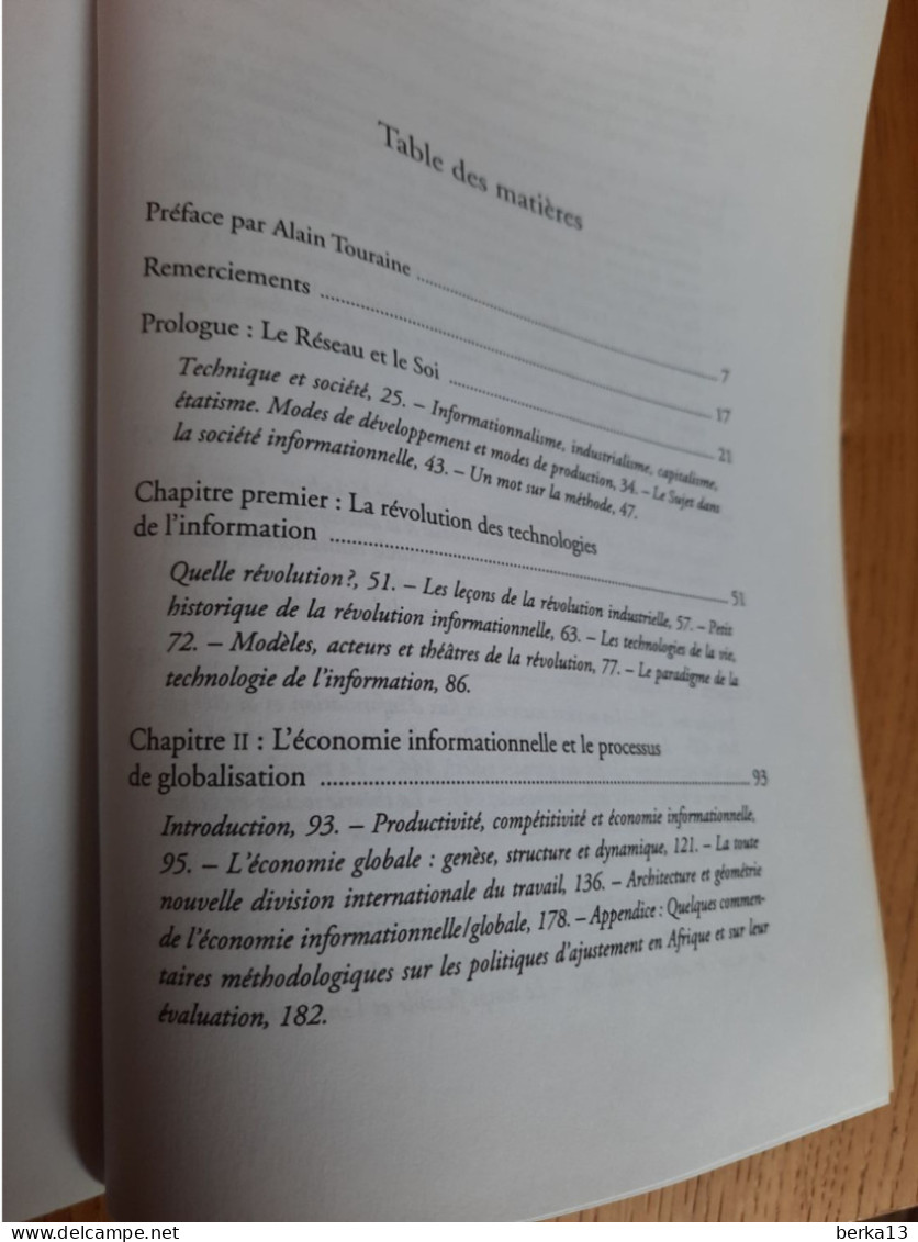 La Société En Réseaux CASTELLS 1998 - Soziologie