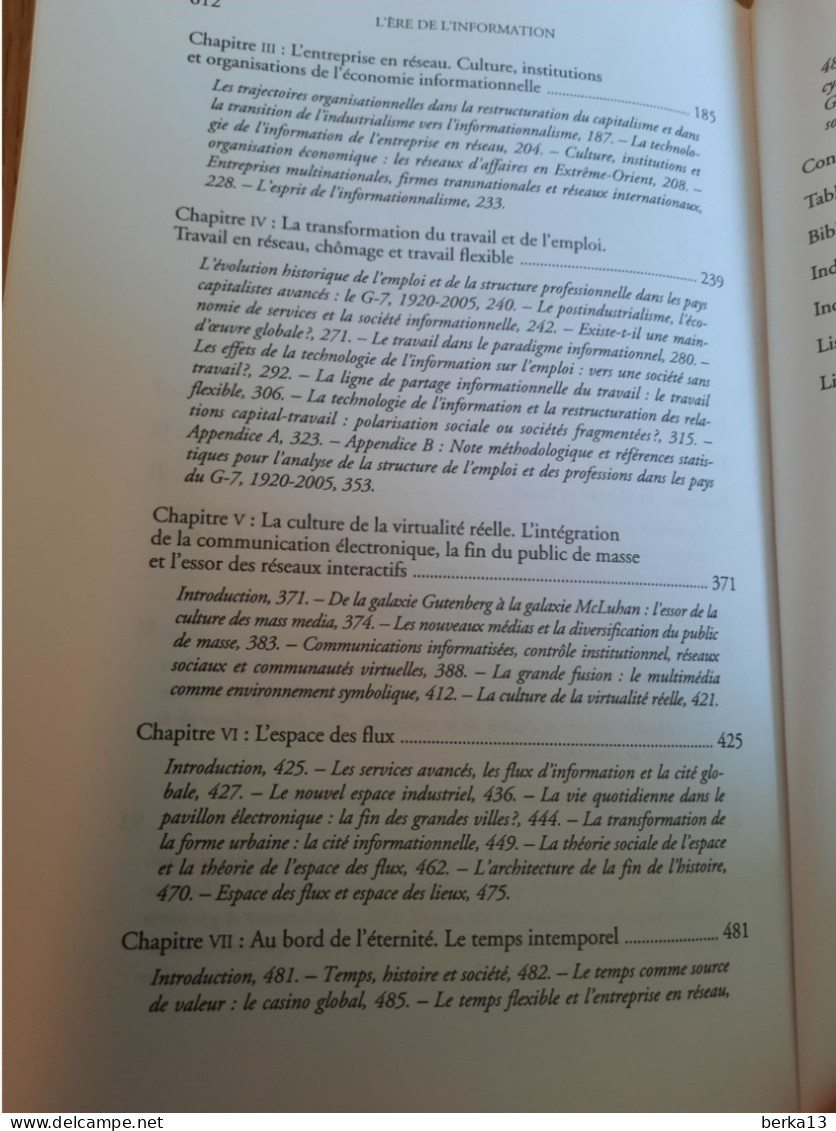 La Société En Réseaux CASTELLS 1998 - Soziologie