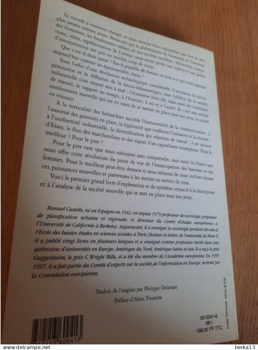 La Société En Réseaux CASTELLS 1998 - Soziologie