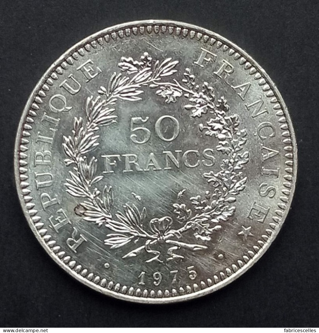 50 Francs Hercule 1975 (argent) - 50 Francs