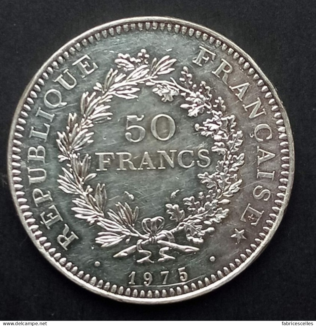 50 Francs Hercule 1975 (argent) - 50 Francs