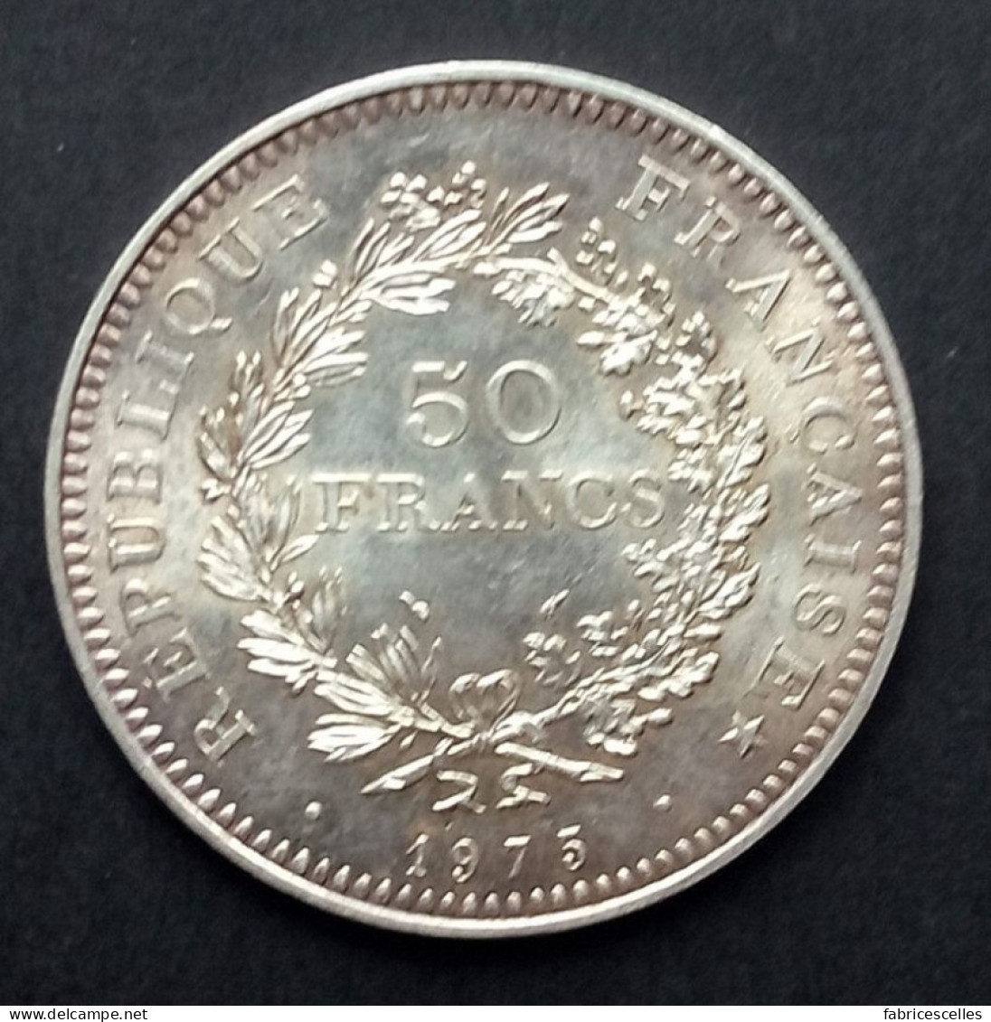 50 Francs Hercule 1975 (argent) - 50 Francs