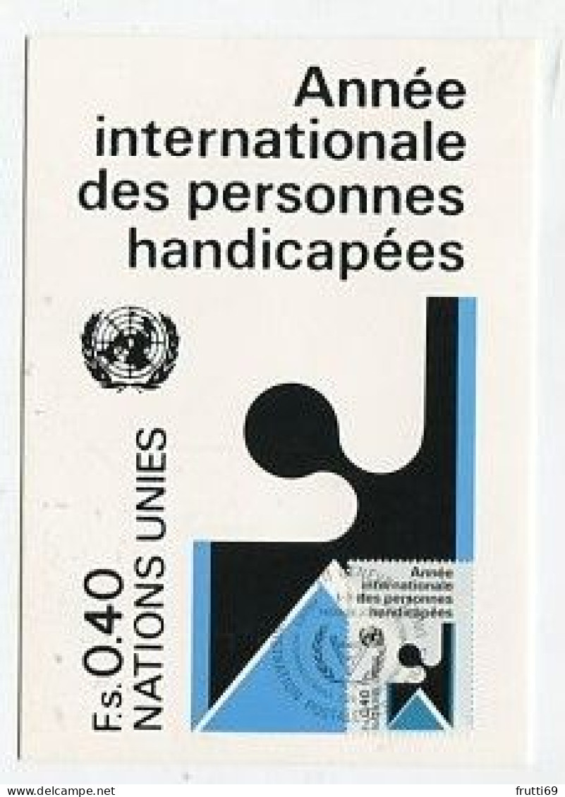 MC 158649 UNITED NATIONS - Genf - 1981 - Internationales Jahr Der Behinderten - Maximumkarten