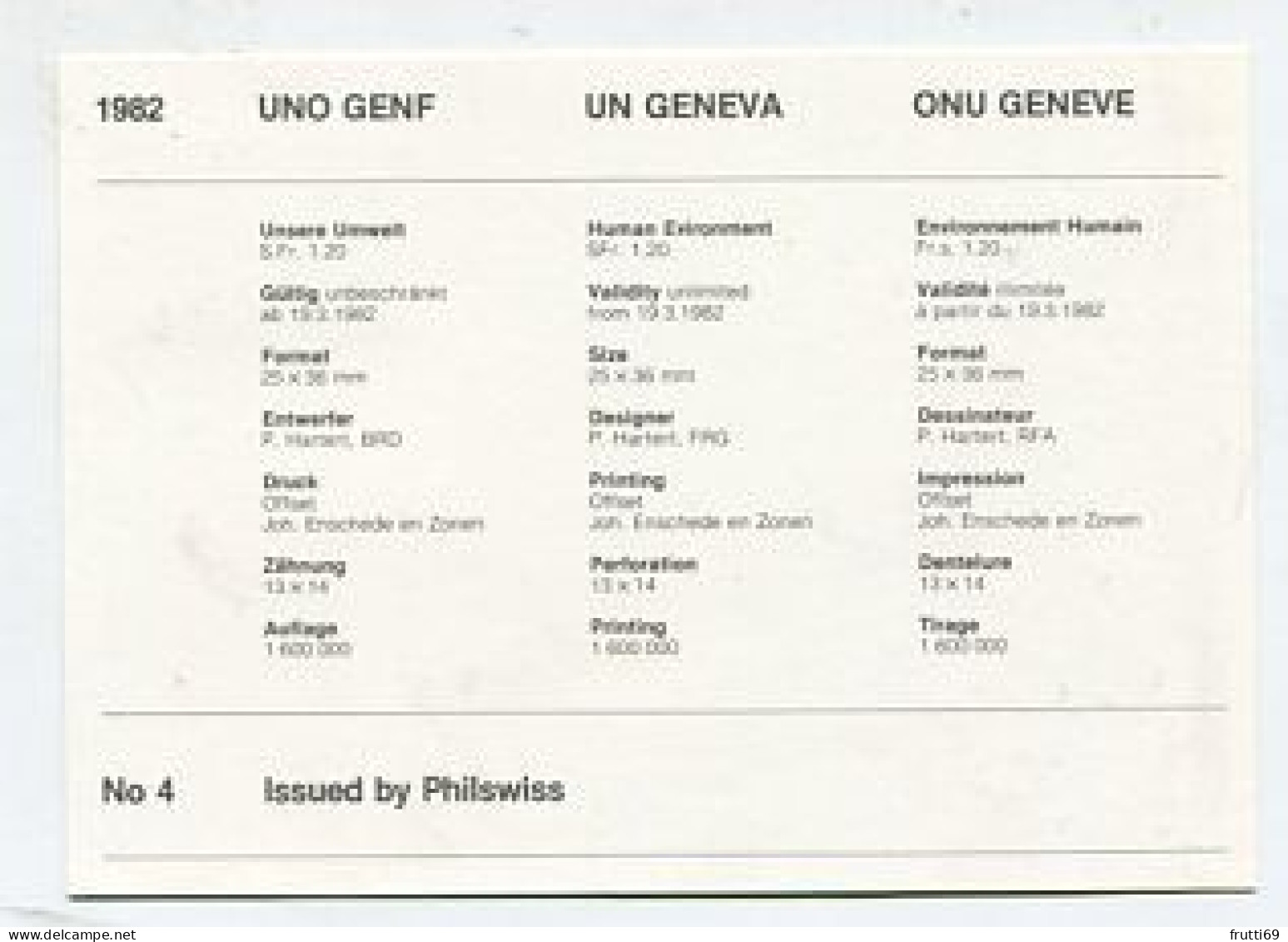 MC 158657 UNITED NATIONS - Genf - 1982 - Unsere Umwelt - Maximumkaarten