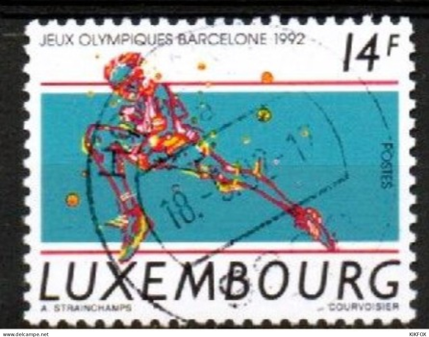 LUXEMBOURG, LUXEMBURG 1992,  MI 1297, YT 1248, OLYMPISCHE SOMMERSPIELE, BARCELONA,   GESTEMPELT, OBLITÉRÉ - Oblitérés