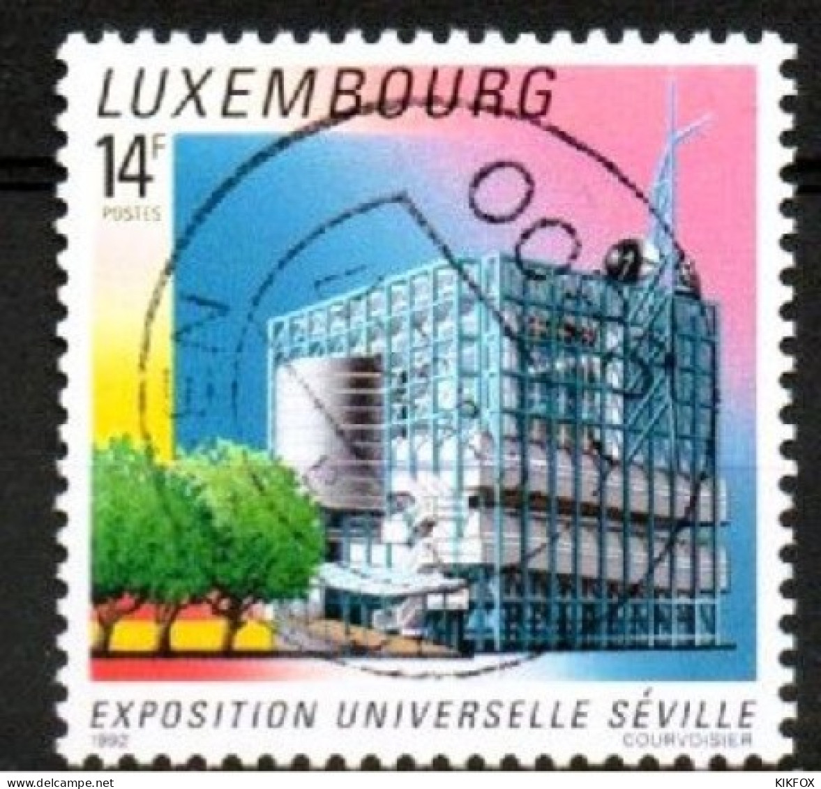 LUXEMBOURG, LUXEMBURG 1992,  MI 1298, YT 1247, EXPO 92 SEVILLA,   GESTEMPELT, OBLITÉRÉ - Oblitérés