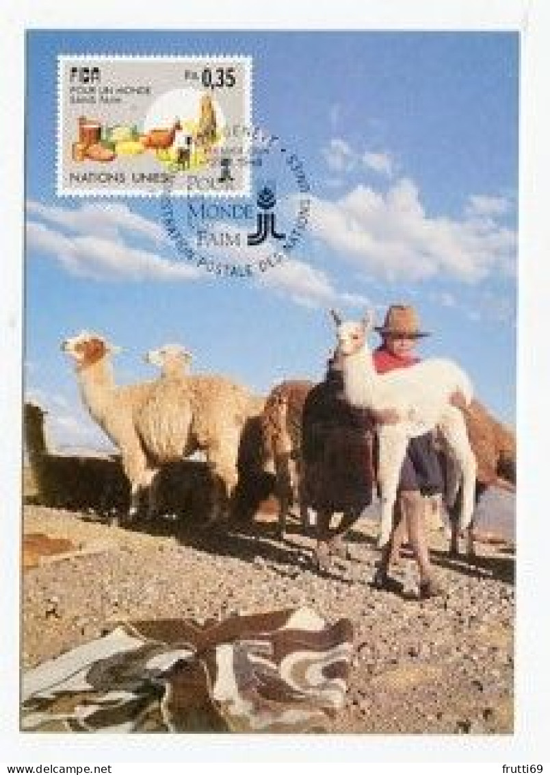 MC 158681 UNITED NATIONS - Genf - 1988 - IFAD - Pour Un Monde Sans Faim - Cartes-maximum