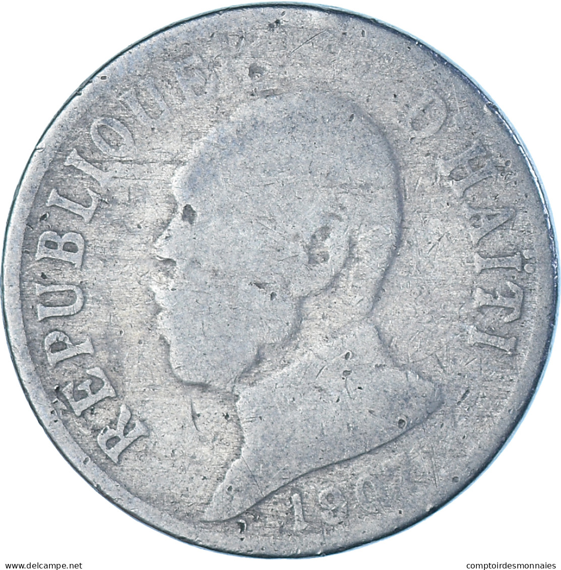 Monnaie, Haïti, 20 Centimes, 1907 - Haïti