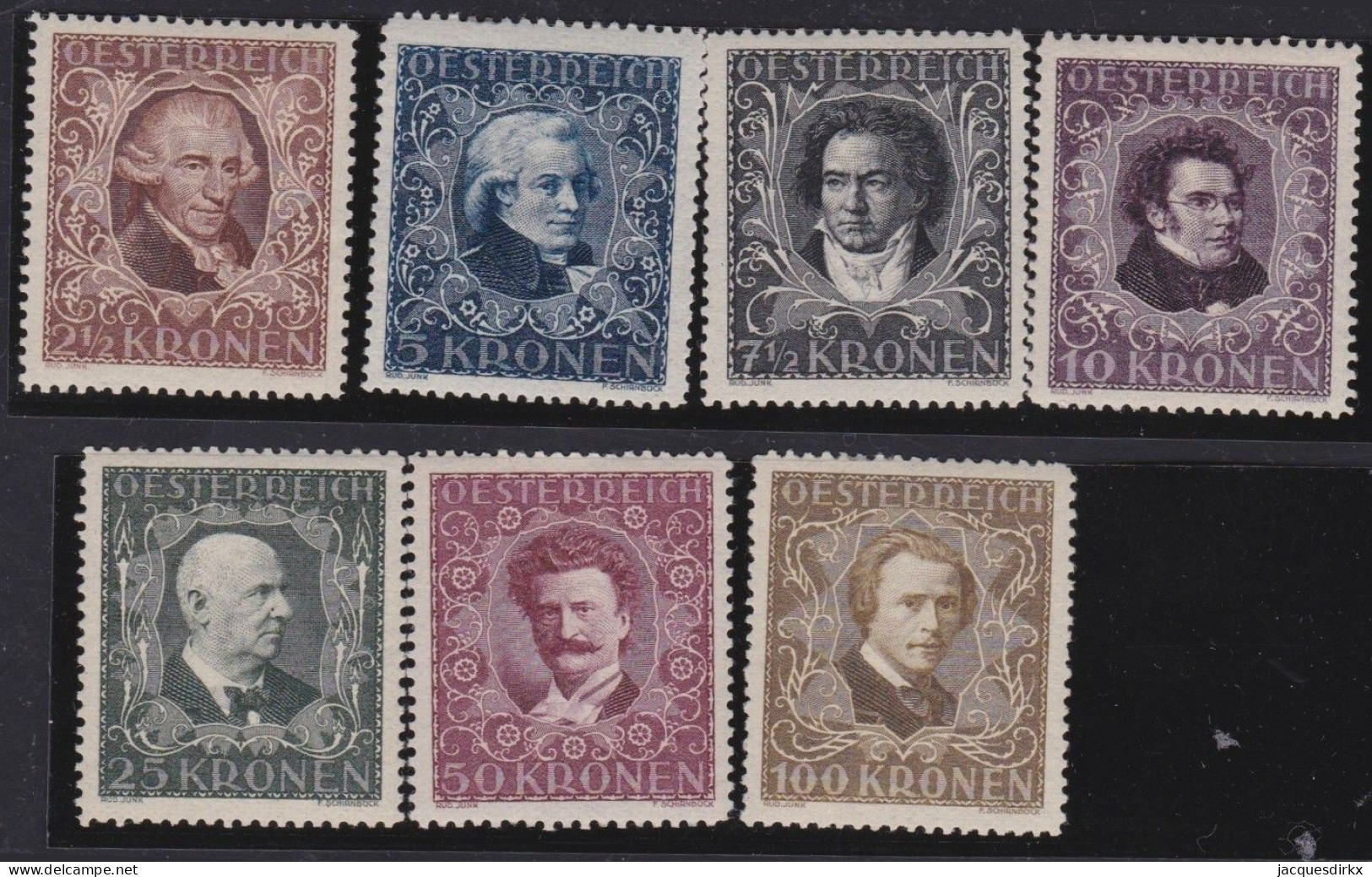 Österreich   .    Y&T    .    290/296  .     *     .     Ungebraucht Mit Gummi - Unused Stamps